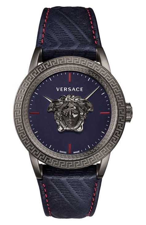 versace watch men's leather strap|watch bands replacement for Versace.